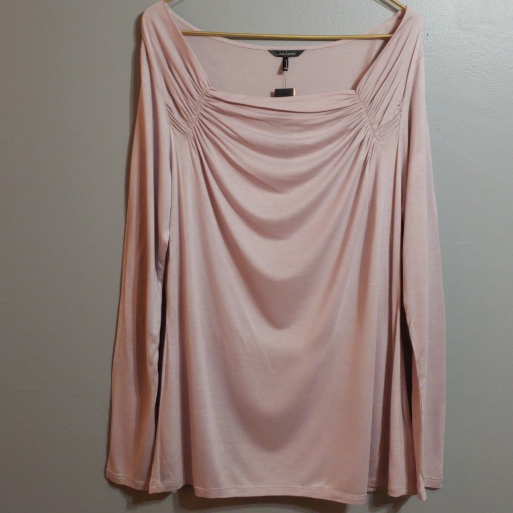 NWT Daisey Fuentes Pink Blouse Size L